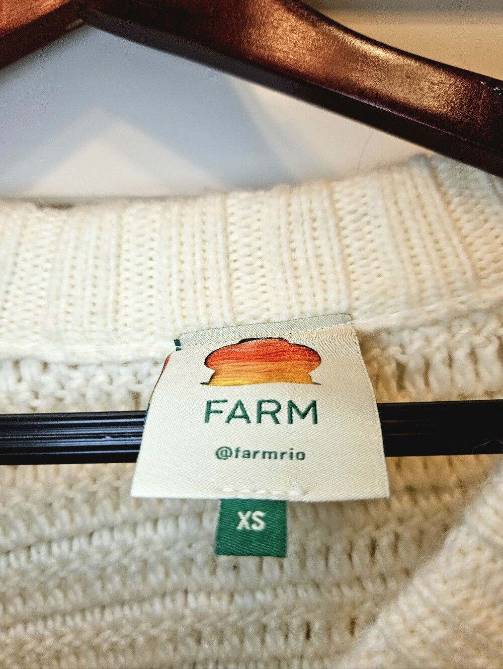 FARM Rio Cream Loop-Texture Button Front Cardigan - Picture 2 of 2